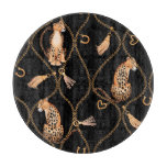 Leopards Golden Chains Fashion Pattern Cutting Board