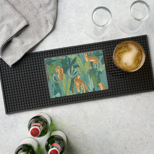 Leopards in the Forest Bar Mat