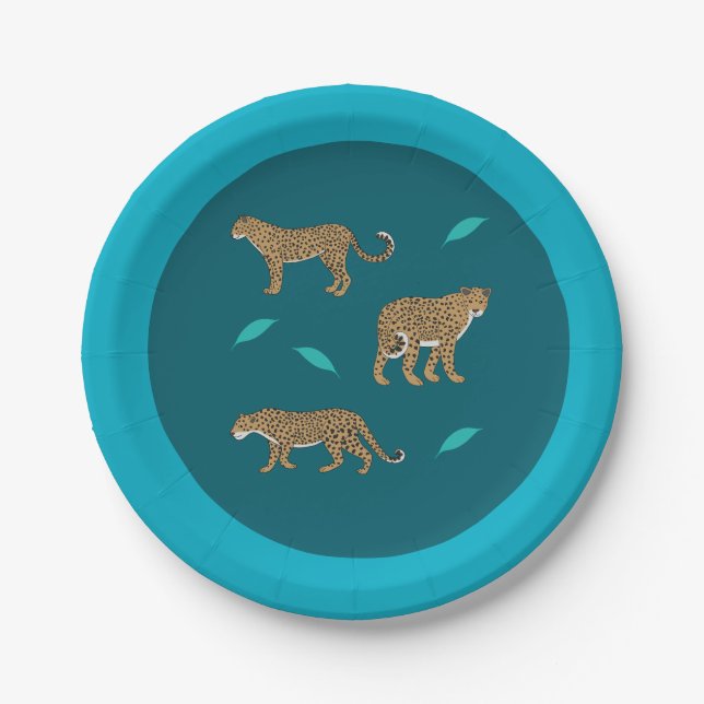 Leopards Paper Plates (Front)
