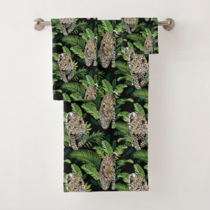 Leopards Pattern towel set