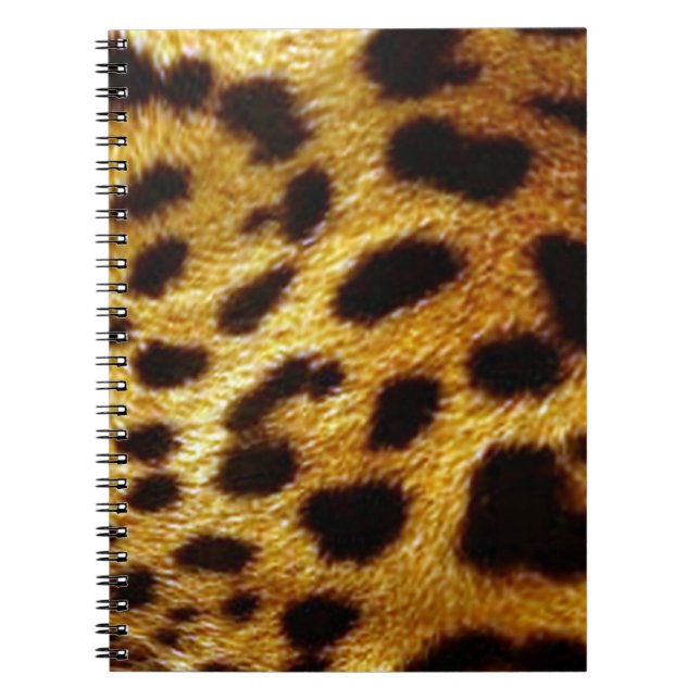 leopards skin print notebook (Front)