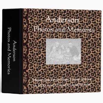 Leopared Skin Look Photo & Memory Book Binder by Lynnes_creations at Zazzle