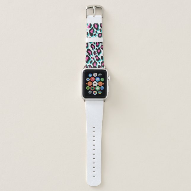 Leopart print  apple watch band (Front)