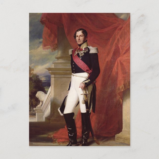 Leopold I  1840 Postcard (Front)