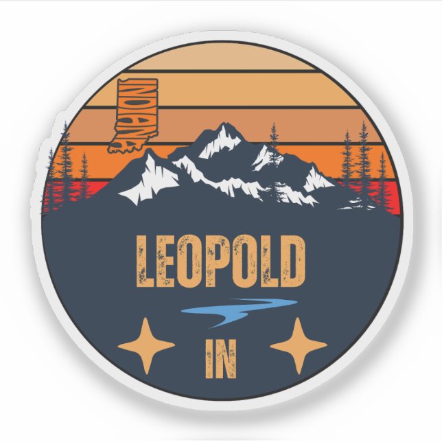 Leopold, Indiana Sticker (Front)