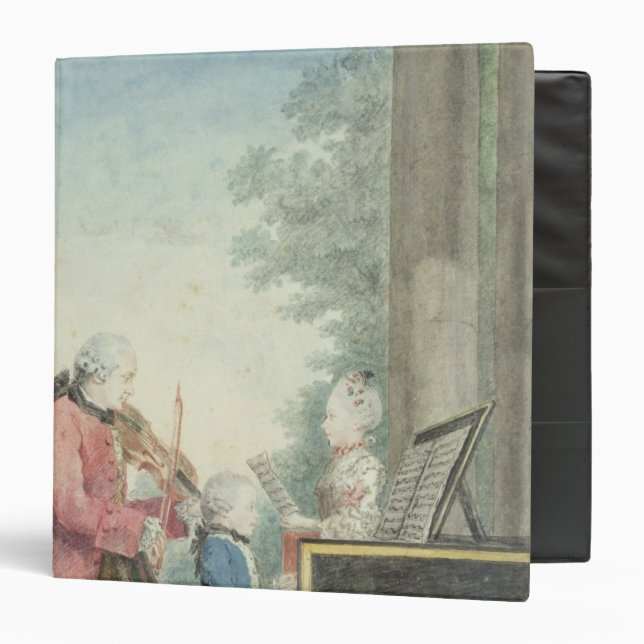 Leopold Mozart  and his Children Wolfgang 3 Ring Binder (Front/Inside)
