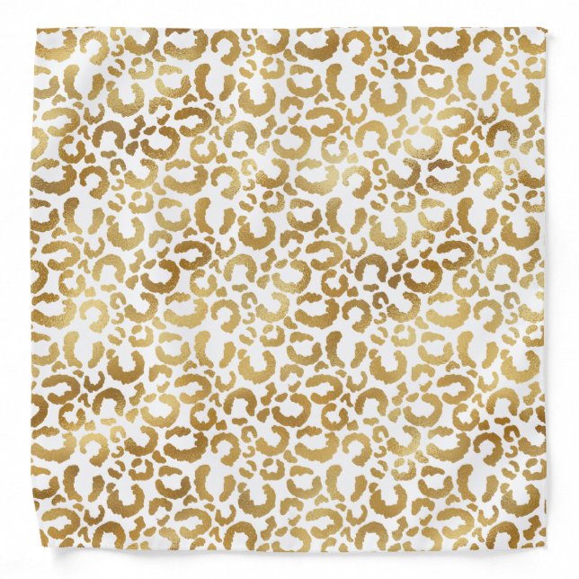 Leoprd Golden Pattern Bandana (Front)