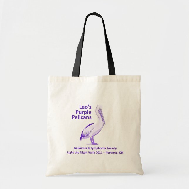 Leo's Purple Pelicans Tote Bag 2011 (Front)