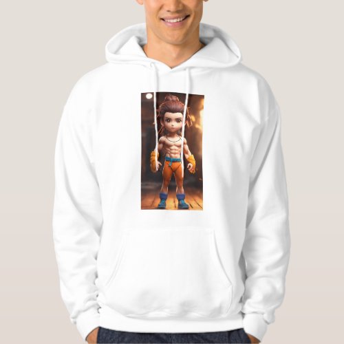 LEOTUDE Mens Basic Hooded Sweatshirt with Printed