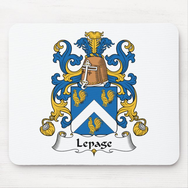 Lepage Family Crest Mouse Pad (Front)