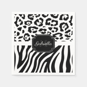 Lepard Print / Zebra Print Napkins