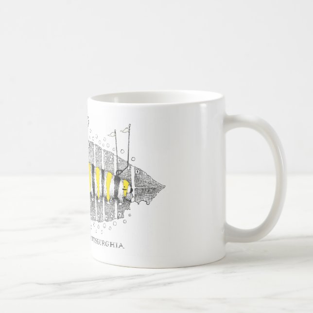 Lepidoptera Pittsburghia-Zazzle Coffee Mug (Right)