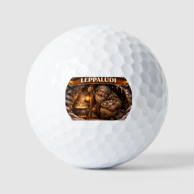 Leppaludi Icelandic Yule Lad Golf Balls (Front)
