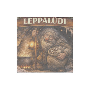 Leppaludi Icelandic Yule Lad Stone Magnet