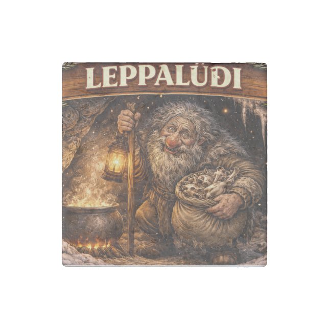 Leppaludi Icelandic Yule Lad Stone Magnet (Front)
