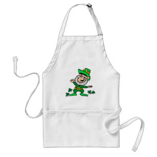 Leprachaun Lucky Happy St. Patrick's Day Adult Apron