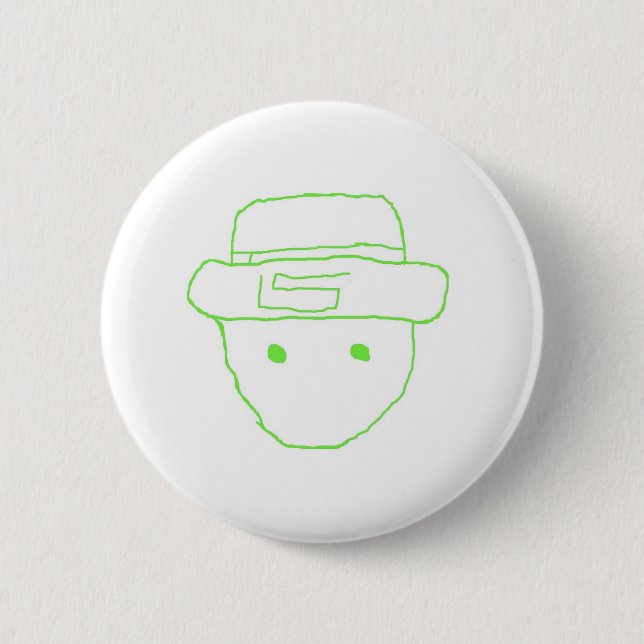 Leprechaun Amateur Sketch Button (Front)