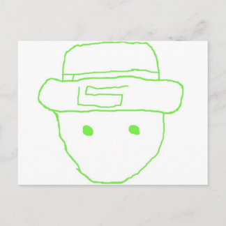 Leprechaun Amateur Sketch Postcard