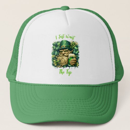 Leprechaun And Beer Trucker Hat