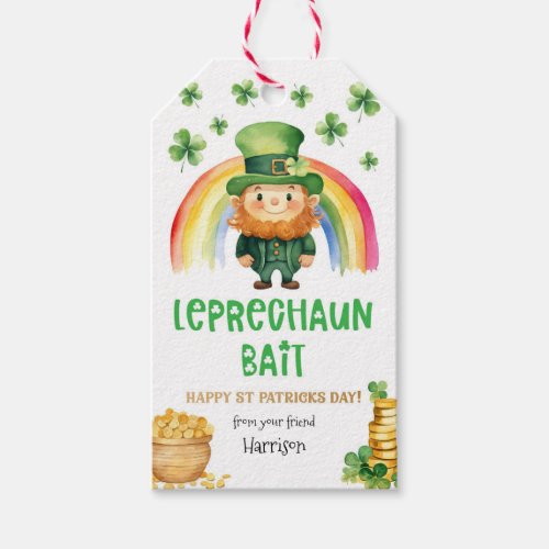 Leprechaun Bait St Patricks Day Treat Gift Tag