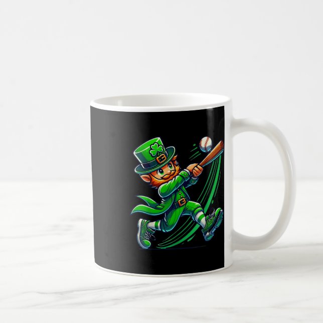 Leprechaun Baseball St Patricks Day Boys Men Costu Coffee Mug (Right)