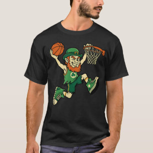 Leprechaun Basketball St Patricks Day Funny T-Shirt