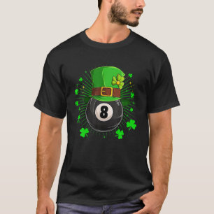 Leprechaun Billiards Ball St Patricks Day Shamrock T-Shirt