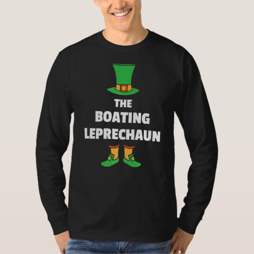 Leprechaun Boating St Patricks Day Boat T_Shirt