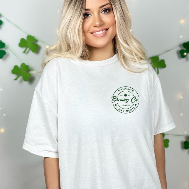 Leprechaun Brewing Co St Patricks Day Party Beer T-Shirt (Creator Uploaded)
