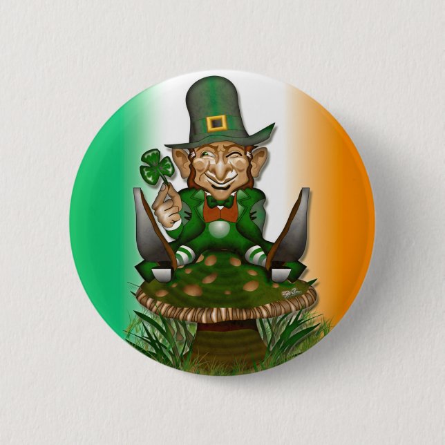 Leprechaun Button (Front)