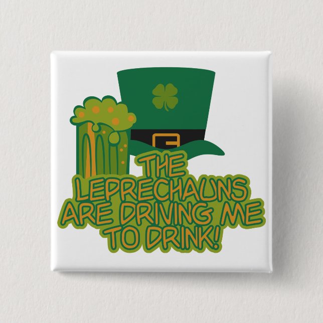Leprechaun button (Front)