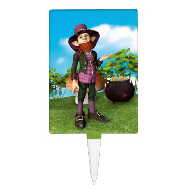 Leprechaun Cake Topper (Front)