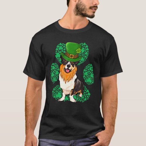 Leprechaun Cardigan Welsh Corgi St Patricks Day Sh T_Shirt