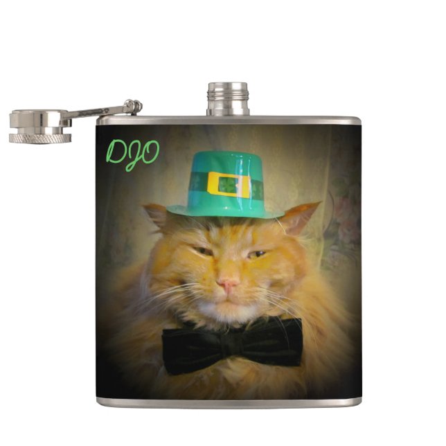 Leprechaun Cat - Leprecat? Hip Flask (Opened)