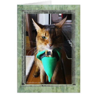 Leprechaun Cat St. Patrick's Day Greeting Card