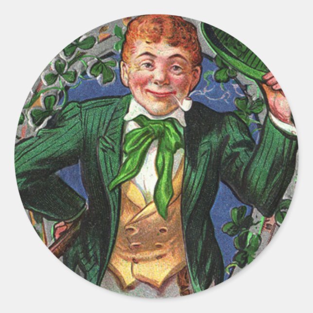 Leprechaun Classic Round Sticker (Front)