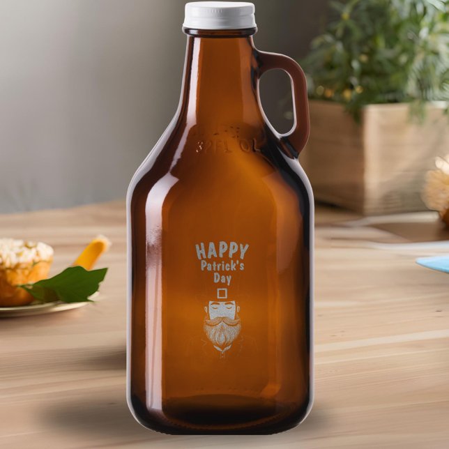 Leprechaun Clover Shamrock Patrick's Day Growler (Creator Uploaded)