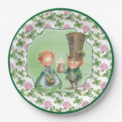 Leprechaun  Clover  St Patricks Day Paper Plates