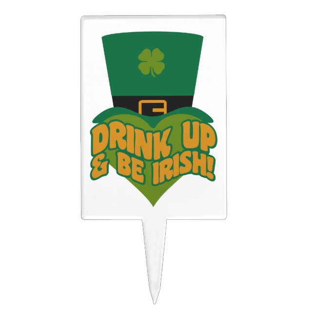 Leprechaun custom cake topper (Front)