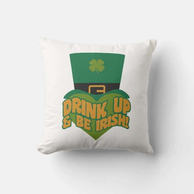 Leprechaun custom throw pillow (Front)