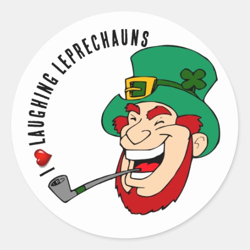 Leprechaun Day Classic Round Sticker