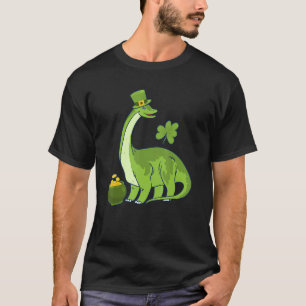 Leprechaun Dinosaur Shamrock St Patricks Day Anima T-Shirt