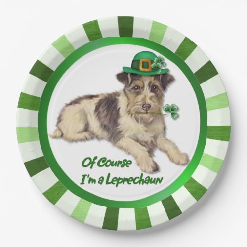 Leprechaun Dog Paper Plates