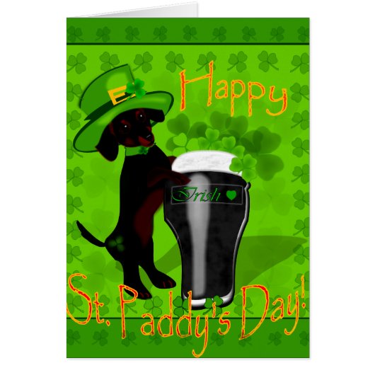 Leprechaun Doxie Cards (Front)