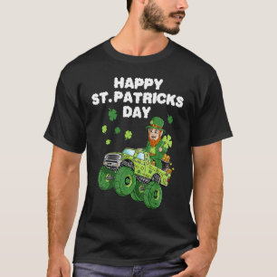 Leprechaun Drive Monster Truck Happy St Patricks D T-Shirt