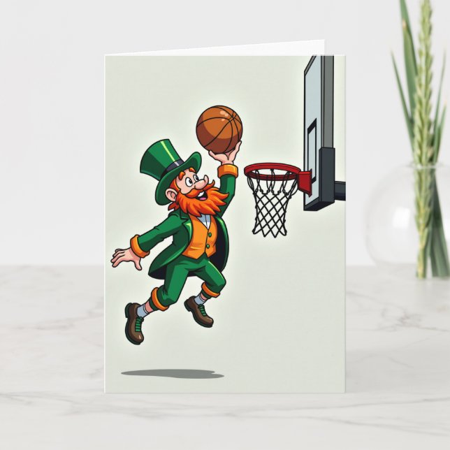 Leprechaun Dunk Shot Fun Card (Front)