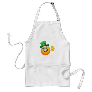leprechaun emoji adult apron