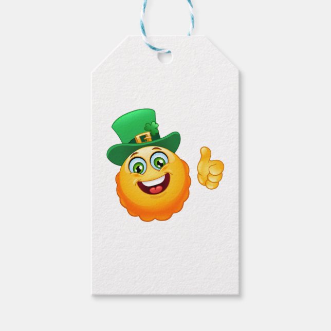 leprechaun emoji gift tags (Front)