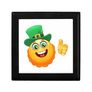 leprechaun emoji jewelry box