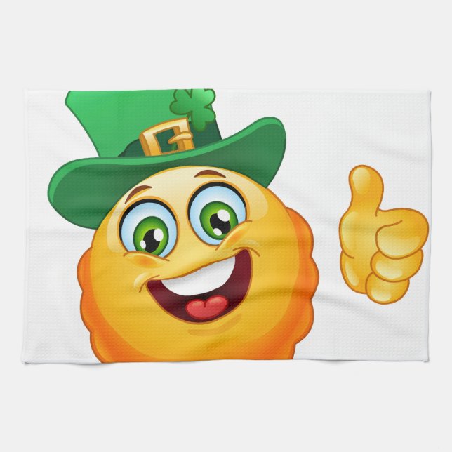leprechaun emoji towel (Horizontal)